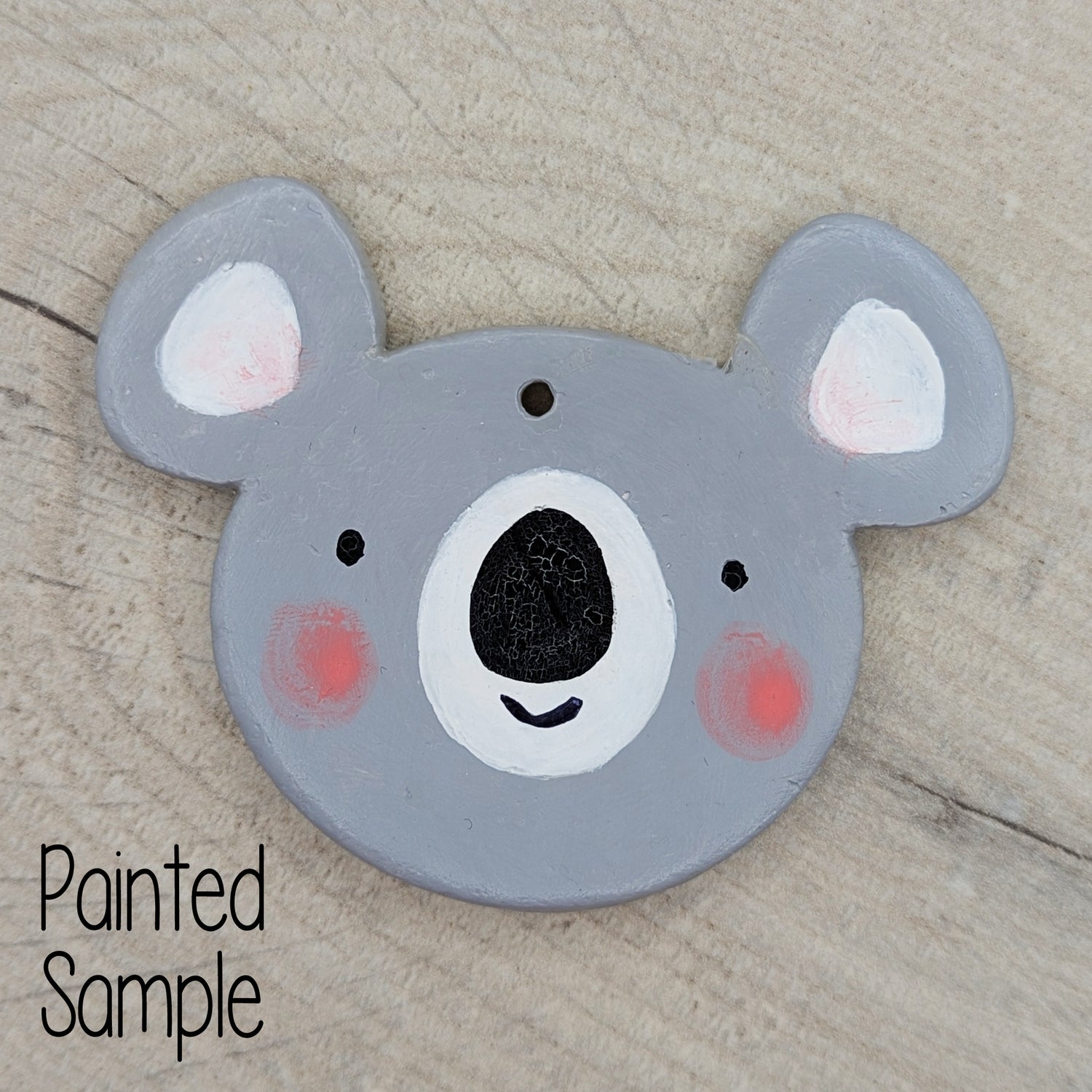 clay decoration painted to look like a koala