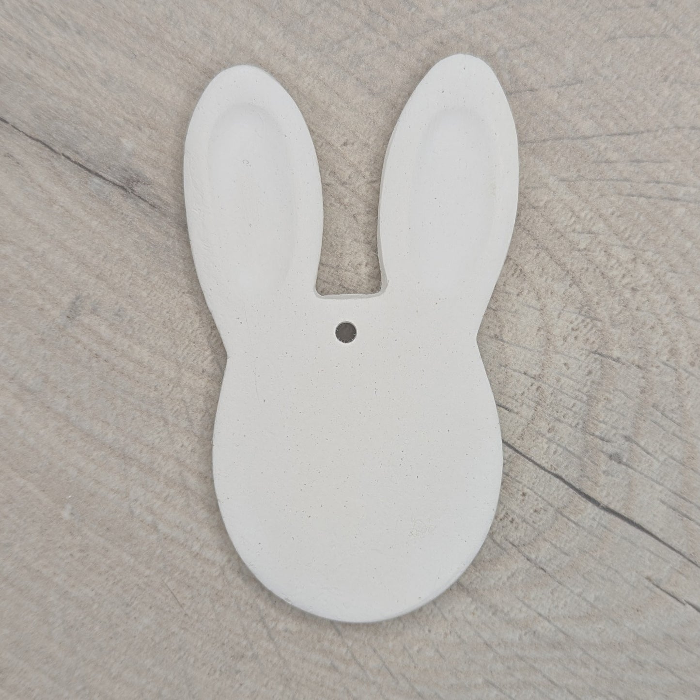 rabbit face air dried clay decoration
