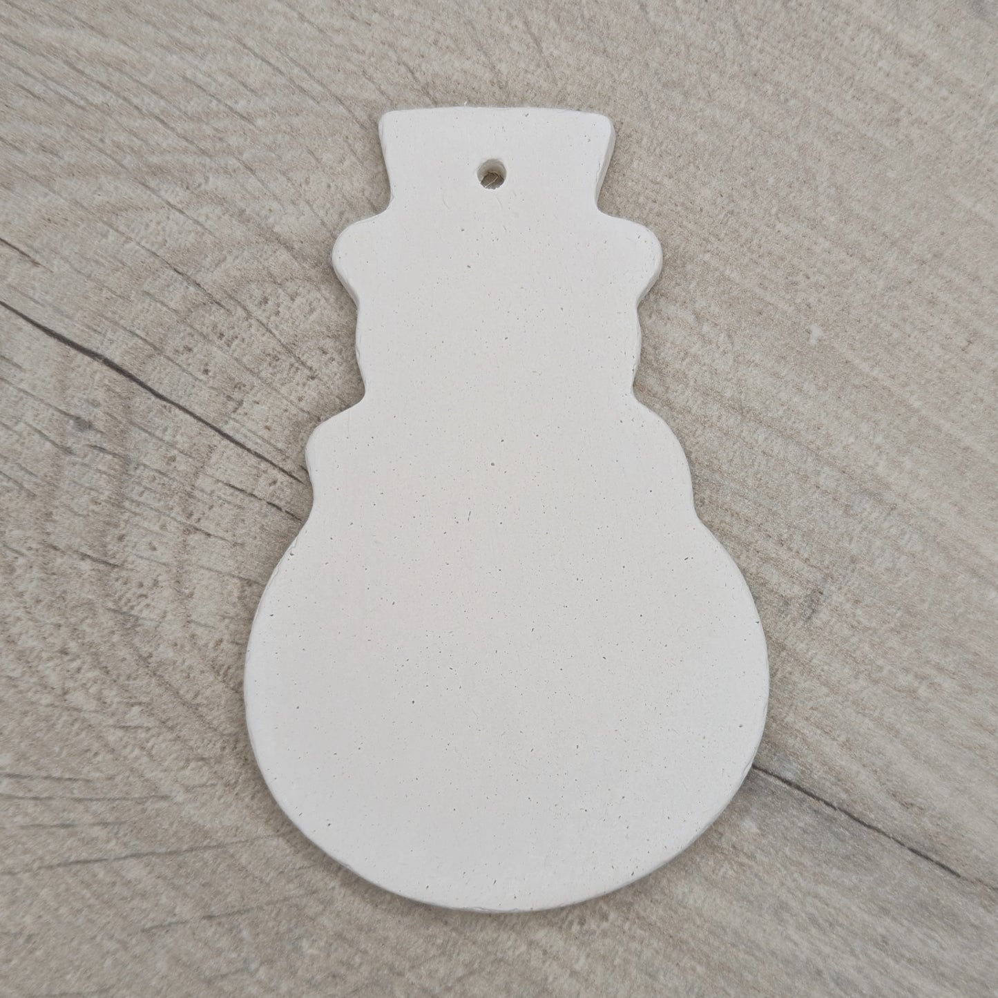snowman air dried clay decoration