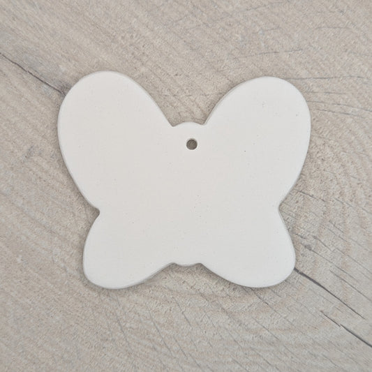 small plain air dried clay butterfly decoration