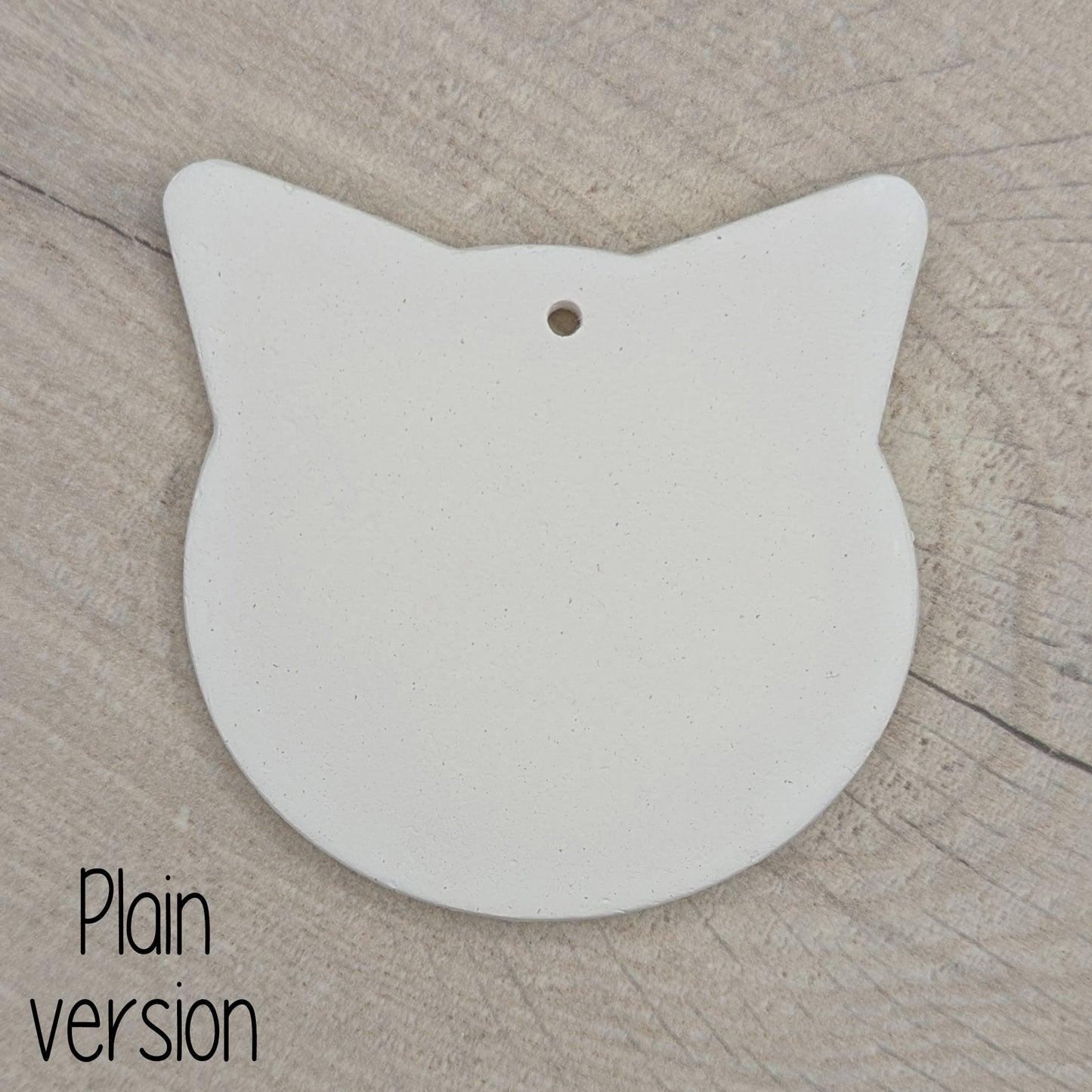 large cat or tiger shaped clay decoration made of air dried clay for children to paint