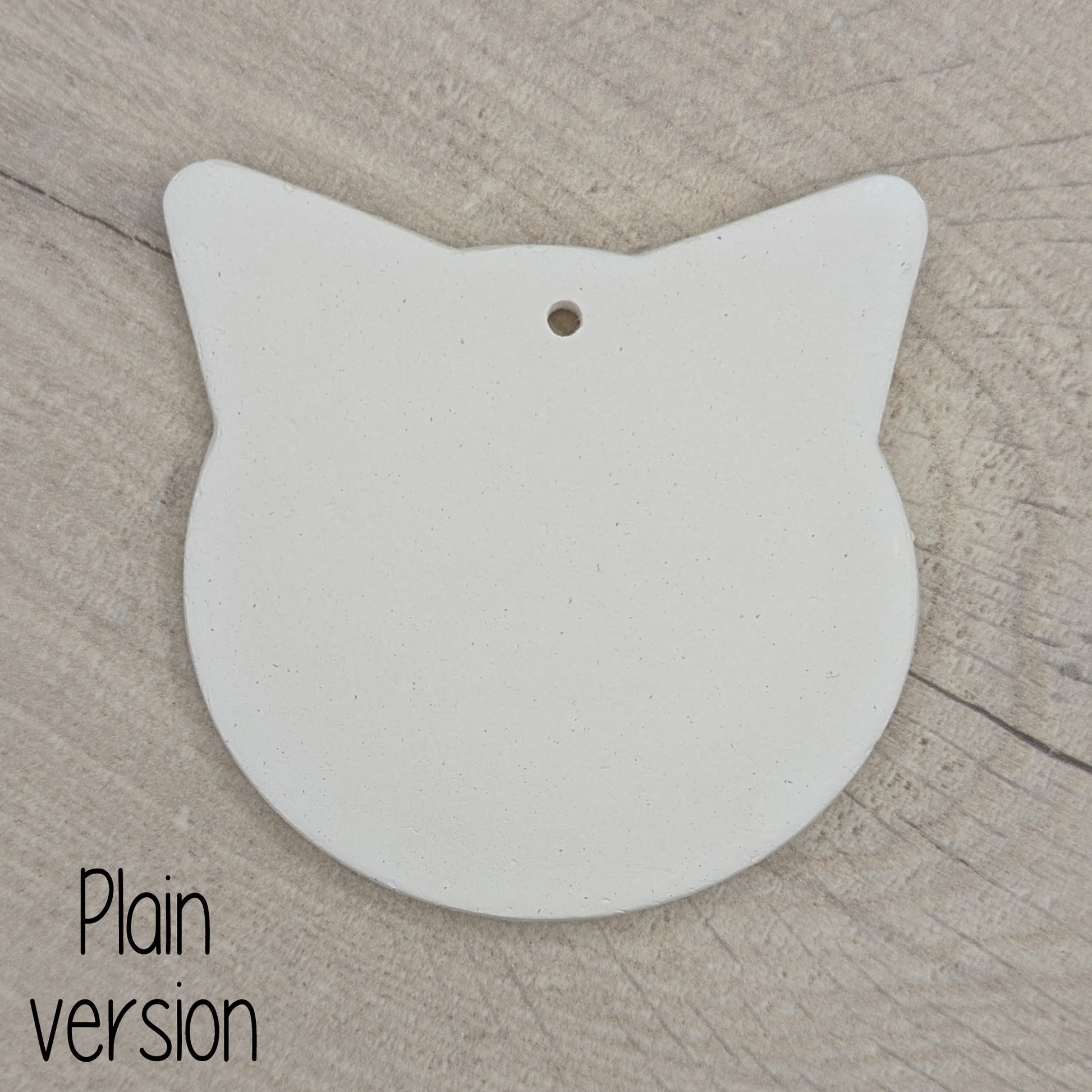 large cat or tiger shaped clay decoration made of air dried clay for children to paint