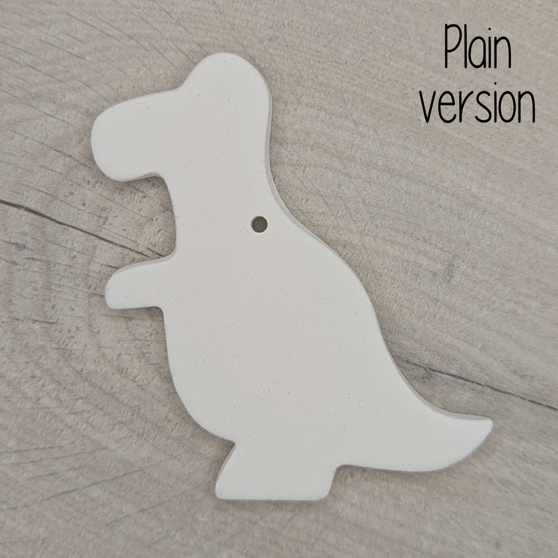 air dried clay Tyrannosaurus dinosaur decoration, for children to paint and decorate at home