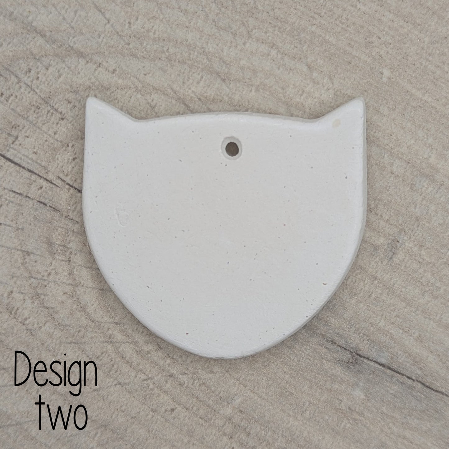 fox head shape air dried clay decoration