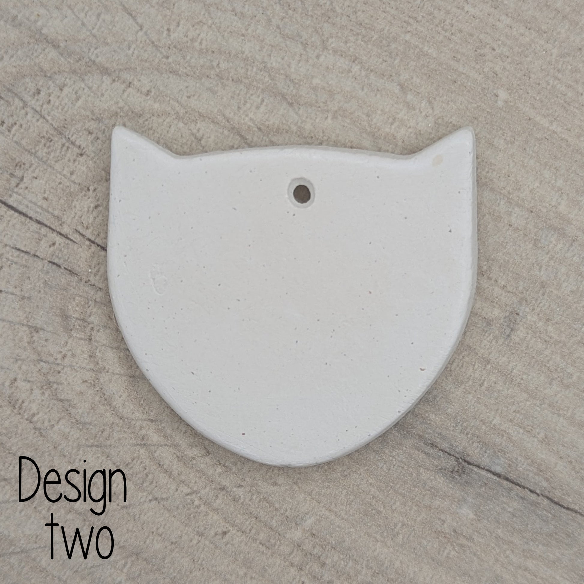 fox head shape air dried clay decoration