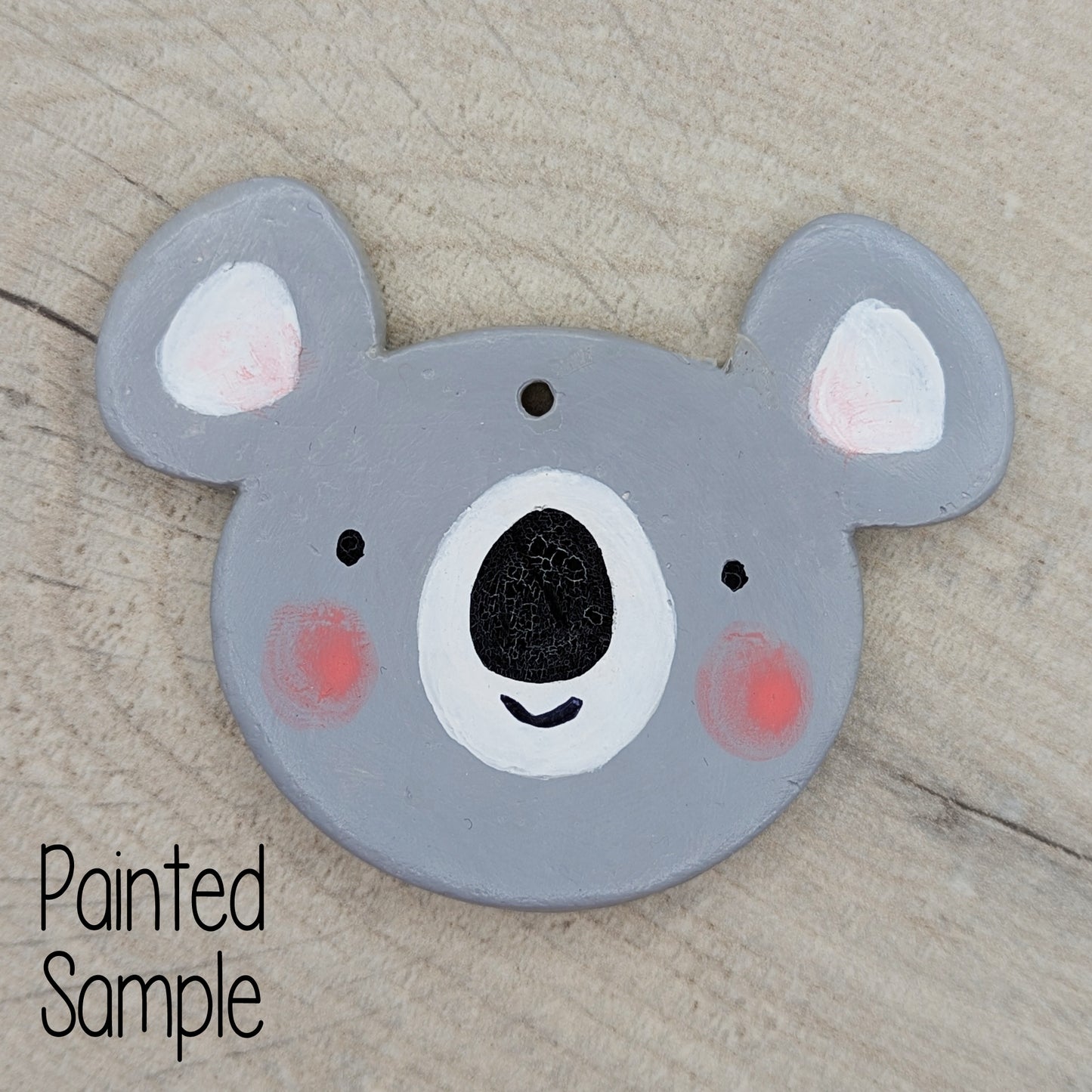 clay decoration painted to look like a koala