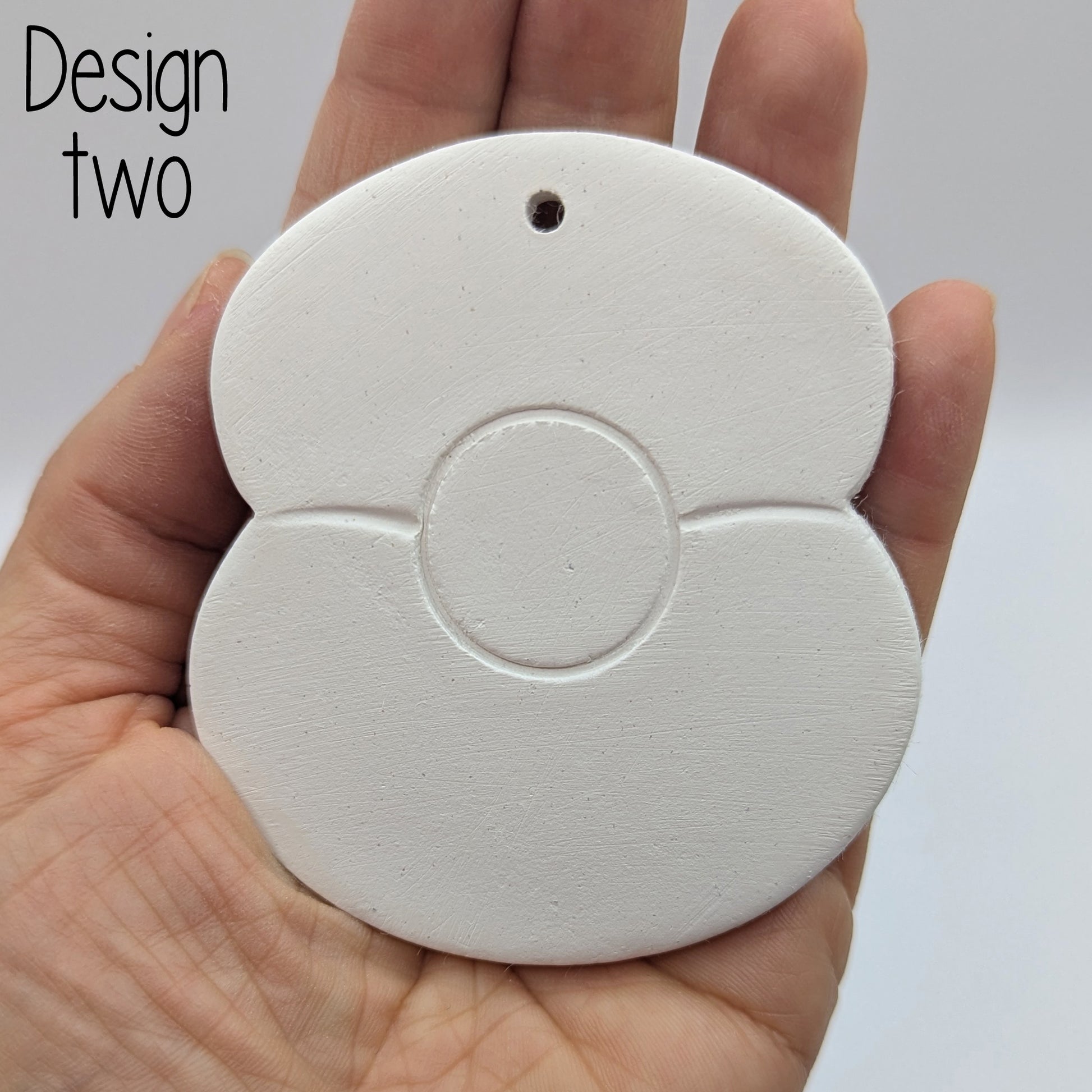 air dried clay simple poppy decoration - design number 2