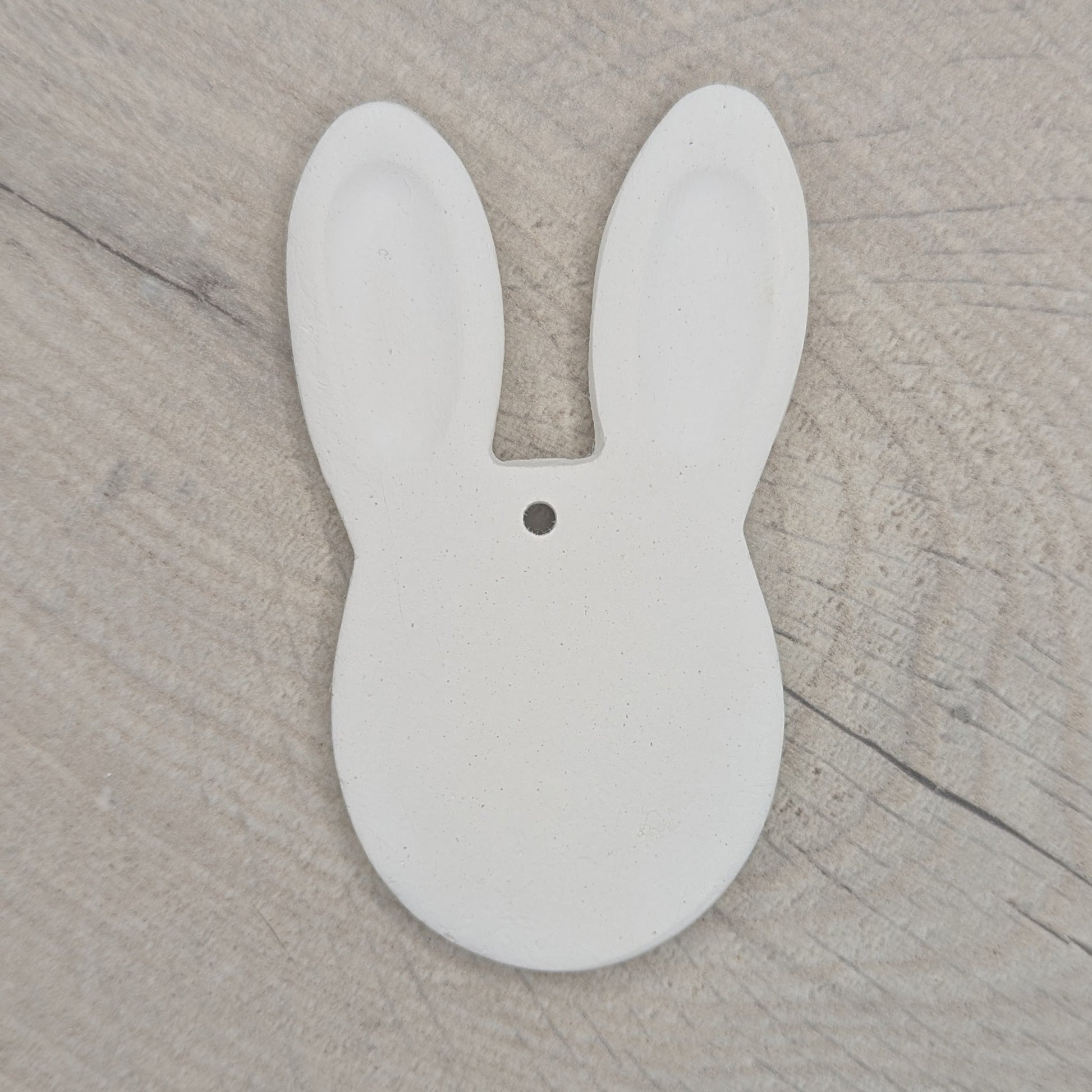rabbit face air dried clay decoration