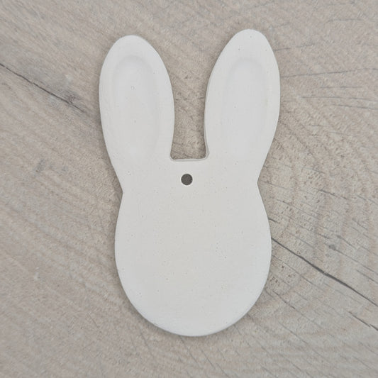 rabbit face air dried clay decoration