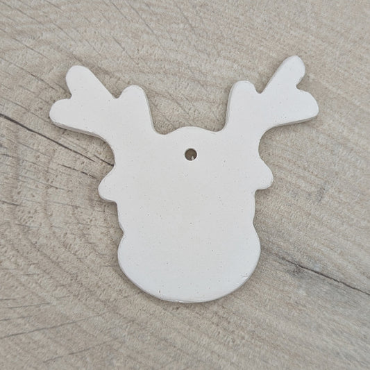 air dried clay reindeer decoration
