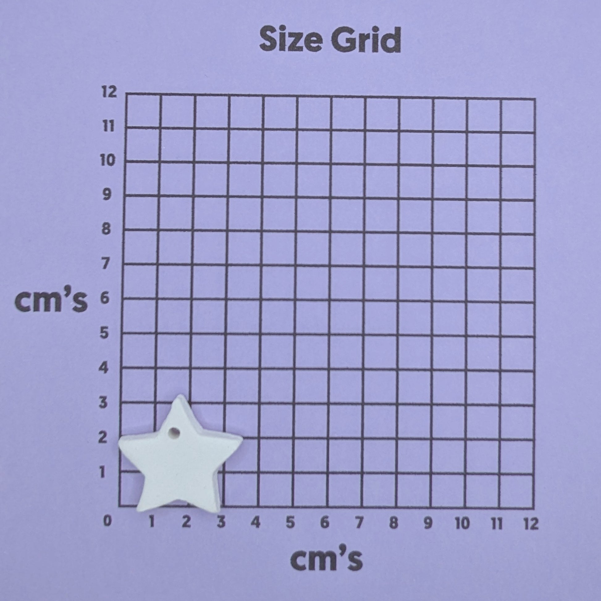 Size grid with a star