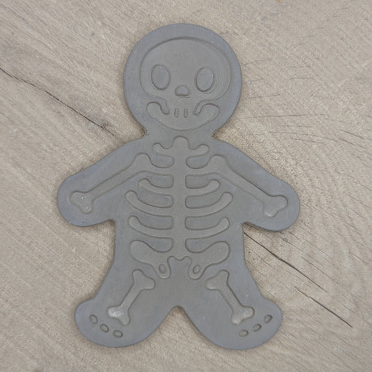 grey clay skeleton decoration, to paint and decorate