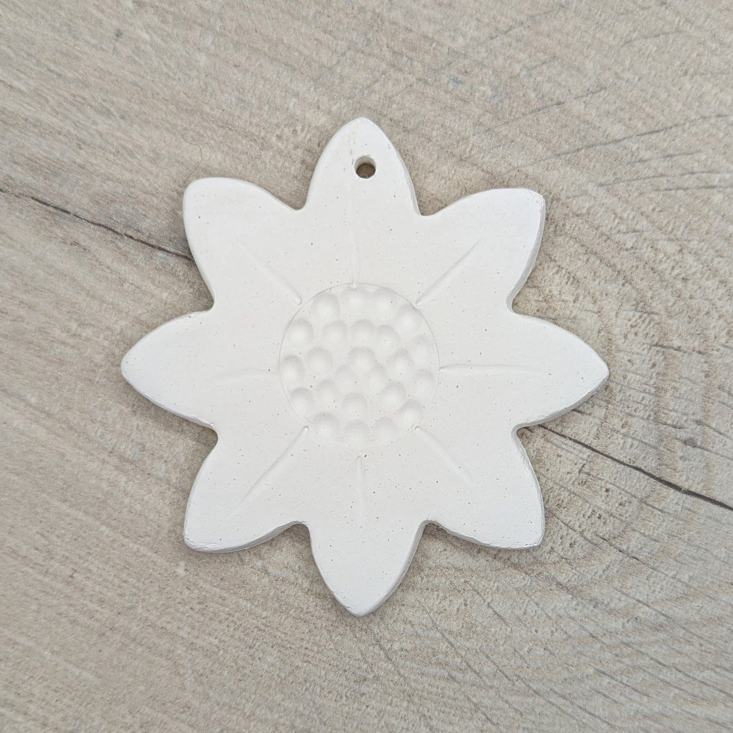 sunflower clay decoration to paint and decorate