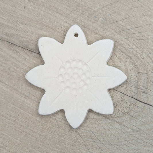 sunflower clay decoration to paint and decorate